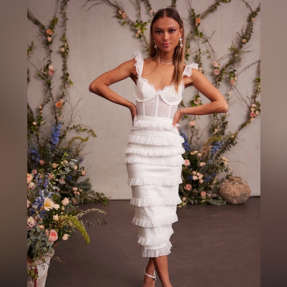 The Fiorenza Dress - White - Size 0